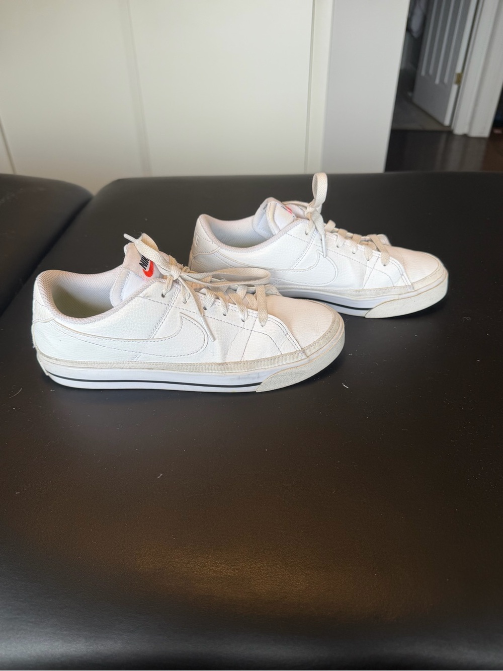 Nike Court Legacy Low White Leather Sneakers – Women’s